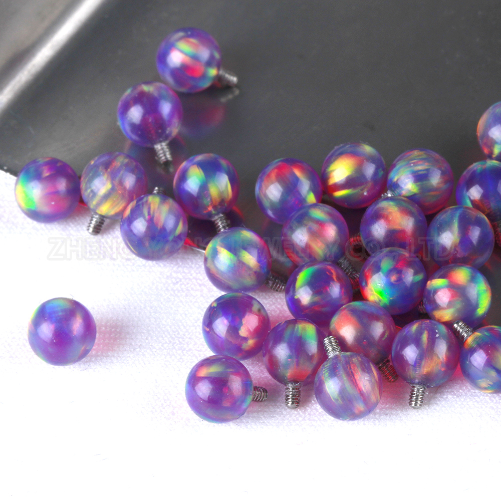 1 Pair Piercing Screw on Ball  - Body Jewelry Titanium review and price