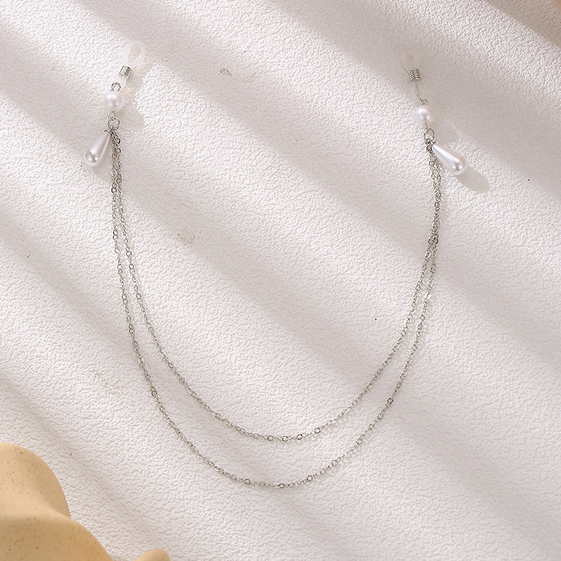 Sexy Metal Pearl Tassel Chest  - Body Jewelry Charms review and price