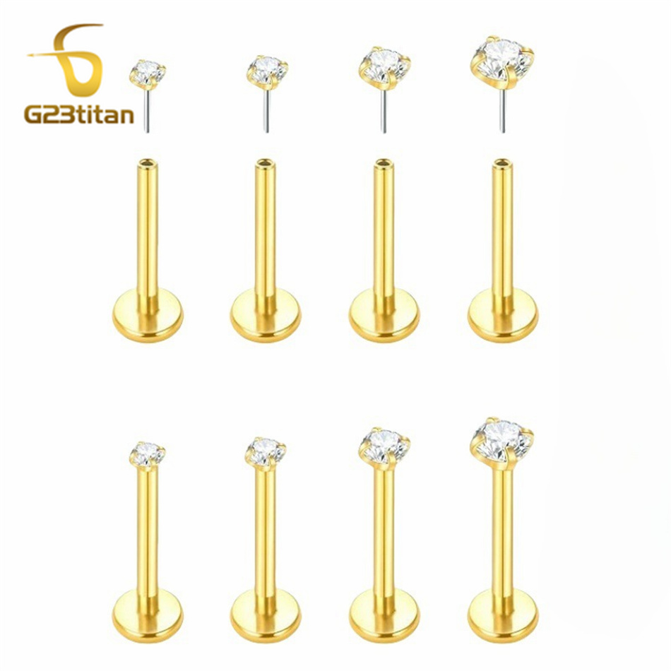 2pc G23 Titanium Push In Earri - Tragus Flat Back review and price