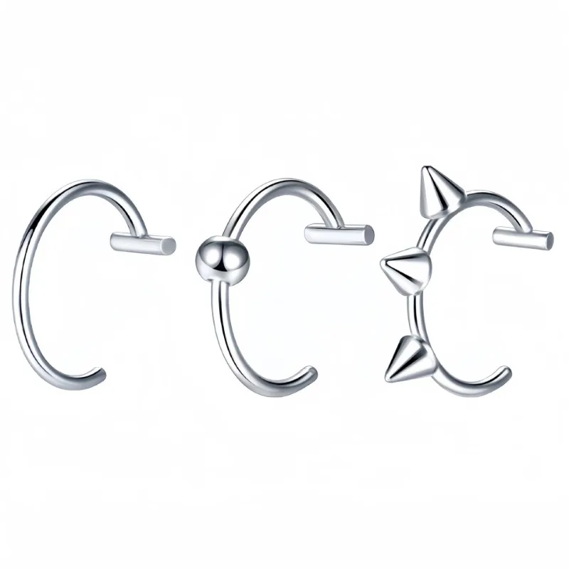 Titanium Steel C-Shaped Lip Ri - Body Jewelry Titanium review and price