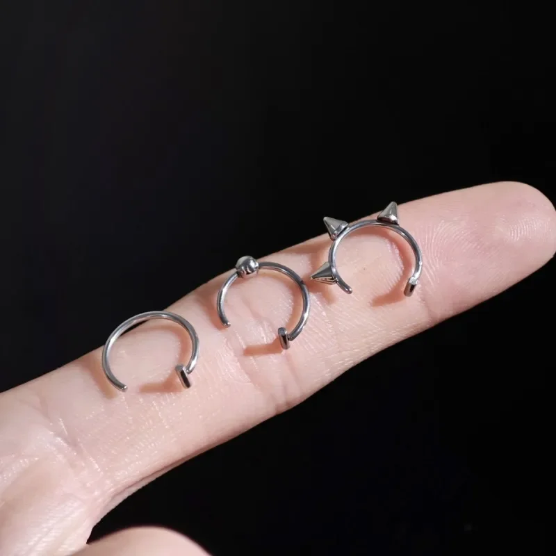 Titanium Steel C-Shaped Lip Ri - Body Jewelry Titanium review and price