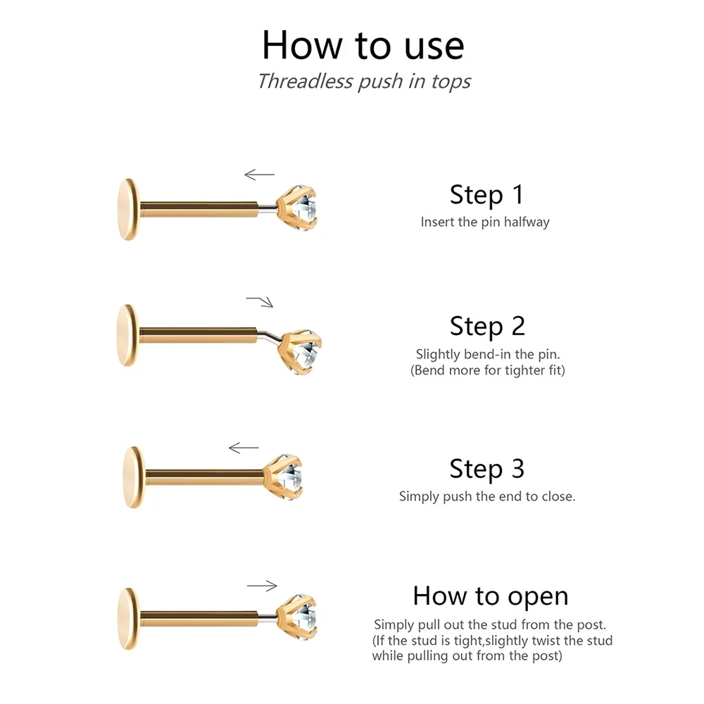 2/8PCS Stainless Steel Eearrin - Tragus Flat Back review and price