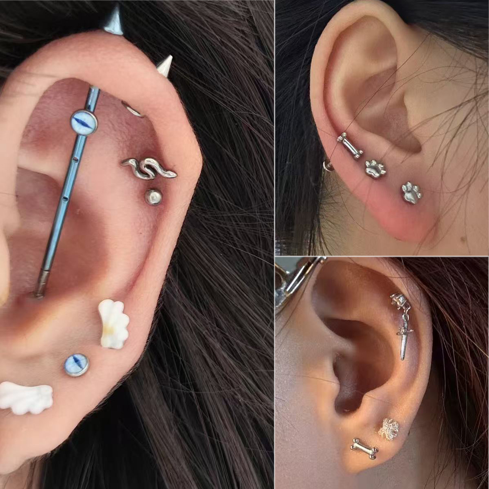 2/1Pcs G23 Solid Titanium Thre - Body Jewelry Etc review and price
