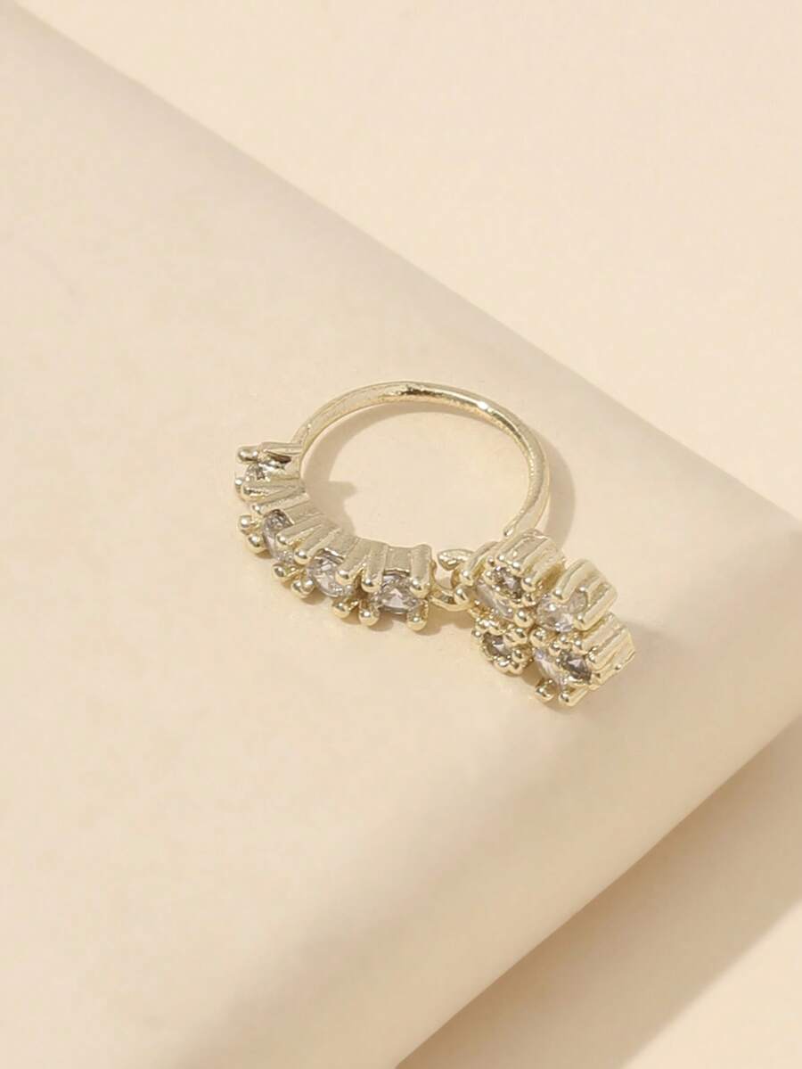 Delicate Flower Design Nose Ri - Body Jewelry Nose Studs review and price