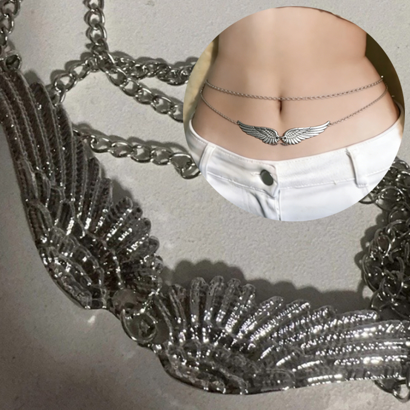 Double Layer Wings Angel Waist - Body Jewelry Chains review and price