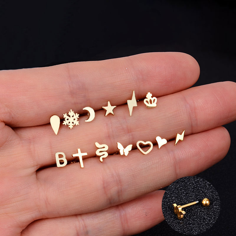 1PC Stainless Steel Mini Studs - Tragus Flat Back review and price