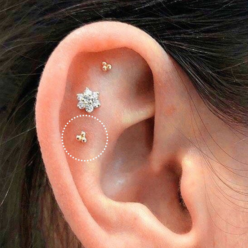 1PC Stainless Steel Mini Studs - Tragus Flat Back review and price