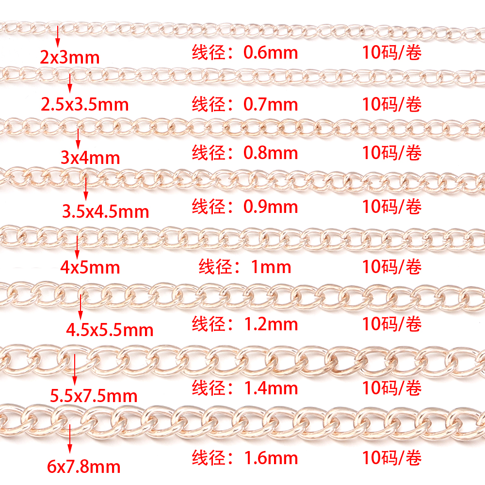 10yards/roll Flat 2-6mm Extens - Body Jewelry Chains review and price