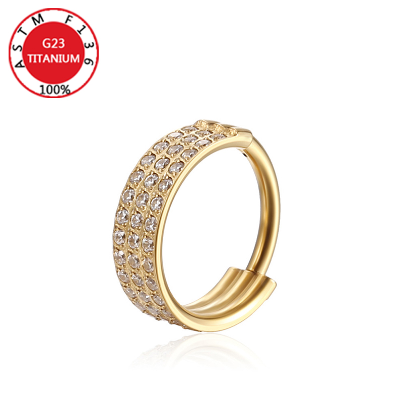 G23 Titanium Nose Ring Implant - Clicker Ring Seamless review and price