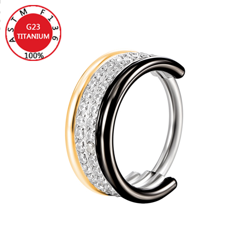 G23 Titanium Nose Ring Implant - Clicker Ring Seamless review and price