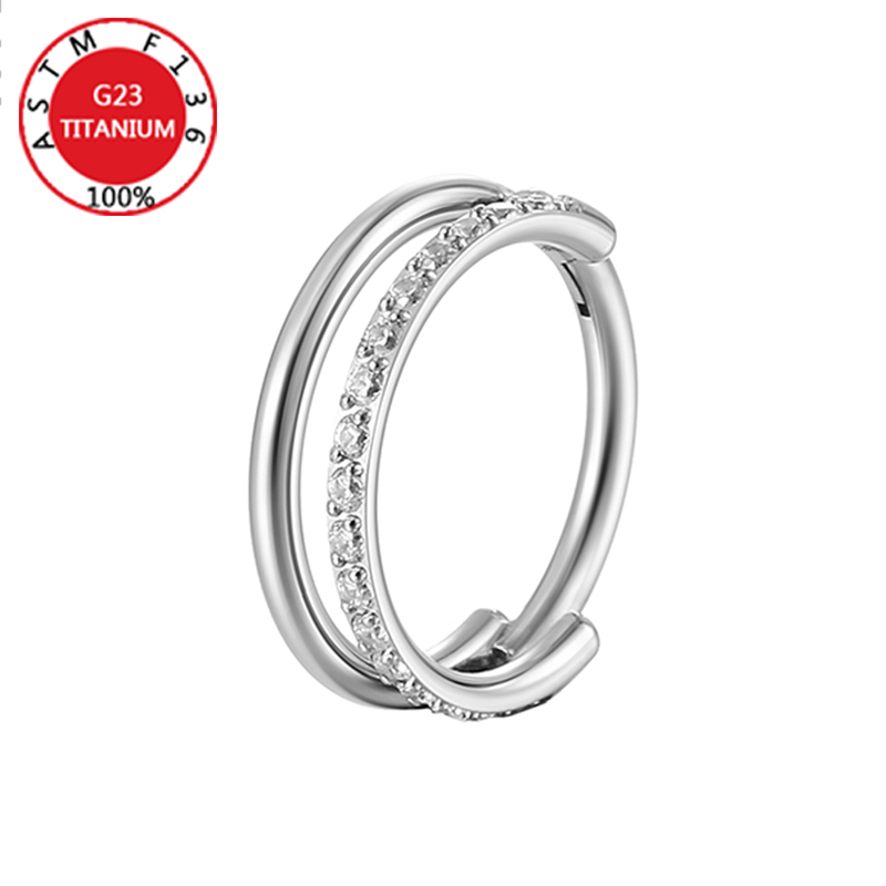G23 Titanium Nose Ring Implant - Clicker Ring Seamless review and price