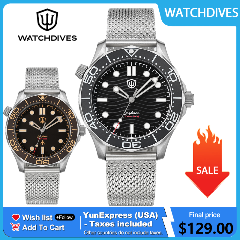 Watchdives 42mm Titanium Dive  - Body Jewelry Titanium review and price