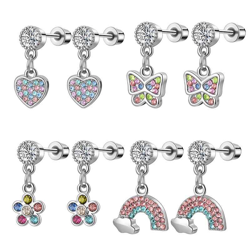1/4 Pairs Hypoallergenic Dangl - Tragus Flat Back review and price