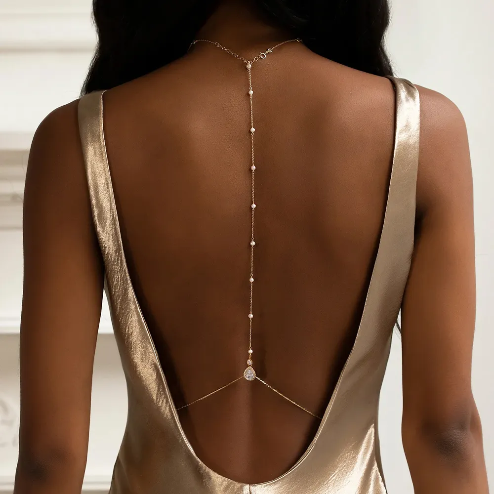 Fashion Bridal Back Chain Jewe - Body Jewelry Charms review and price