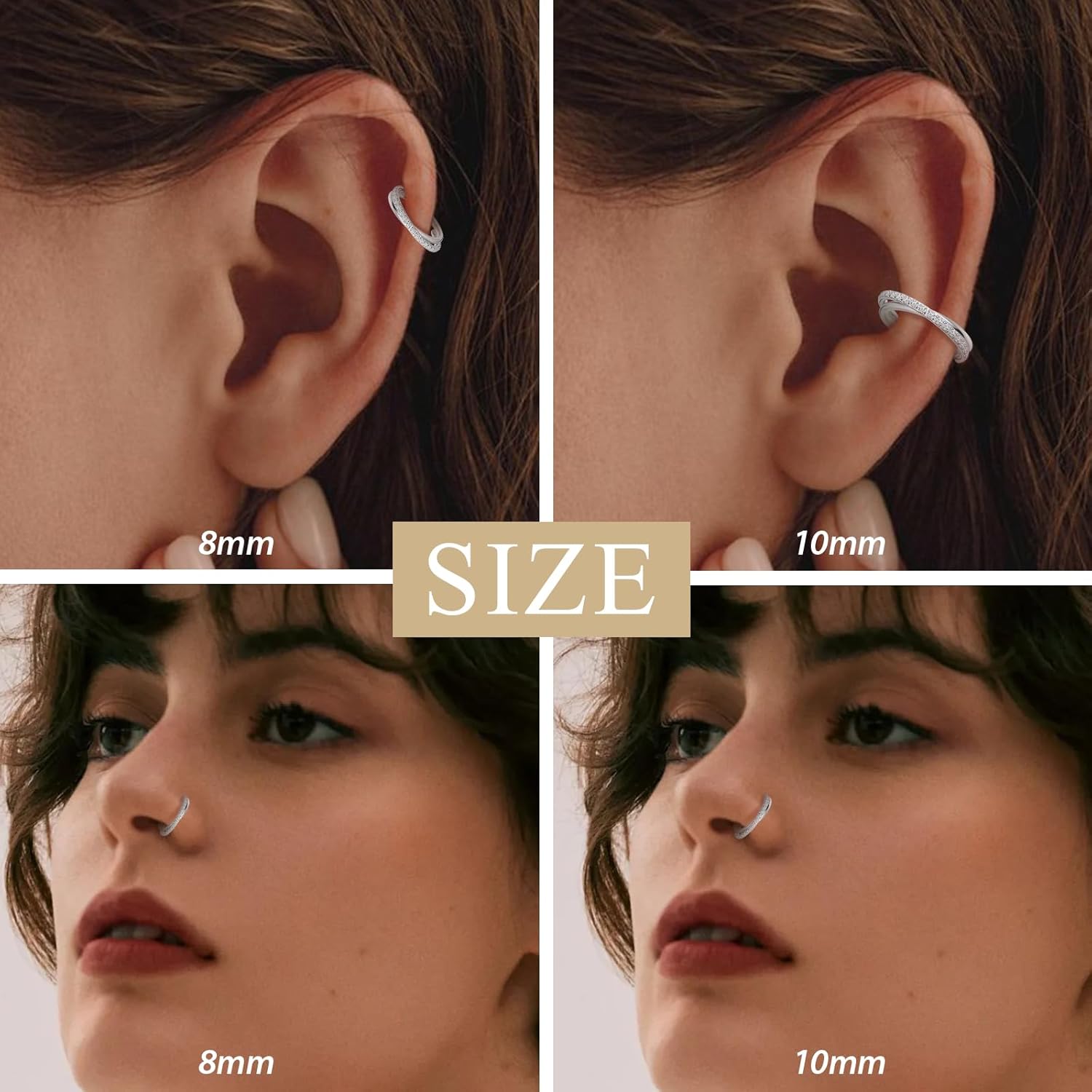 1pcs 16G Cartilage Earring Hoo - Clicker Ring Seamless review and price